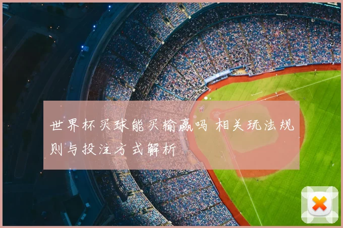 世界杯买球能买输赢吗 相关玩法规则与投注方式解析
